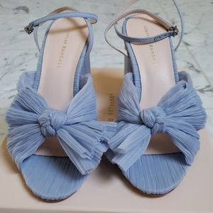 Loeffler Randall Camellia Knotted Sandals Blue